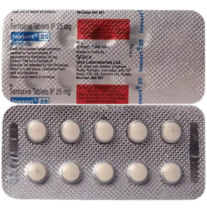 inosert 25mg tablet 10's